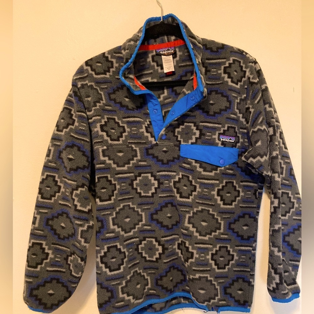 Patagonia Synchilla Snap T Fleece Pullover (Men's X-Small) Green